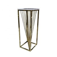 Indoor furniture wedding decoration stainless steel wedding table iron frame tall flower stand