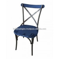 Classy design high quality vintage industrial bentwood Design Vintage Industrial blue Iron Chair