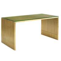 Big gold stainless steel dining table