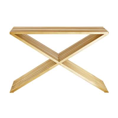 NAC slatted gold Console Tables