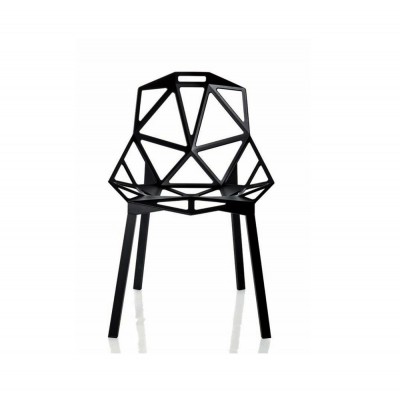 Black  metal frame chair